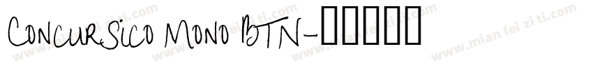 Concursico Mono BTN字体转换